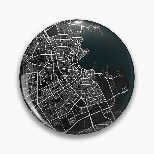 Item preview, Doha City Map of Qatar - Dark designed and sold by deMAP.