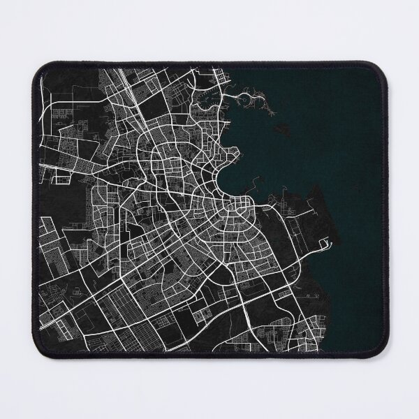 Item preview, Doha City Map of Qatar - Dark designed and sold by deMAP.