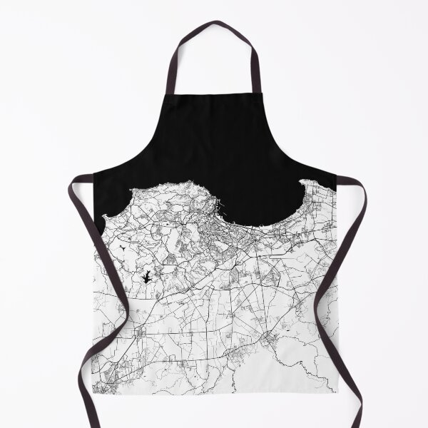 Item preview, Algiers City Map of Algeria - Black Circle designed and sold by deMAP.