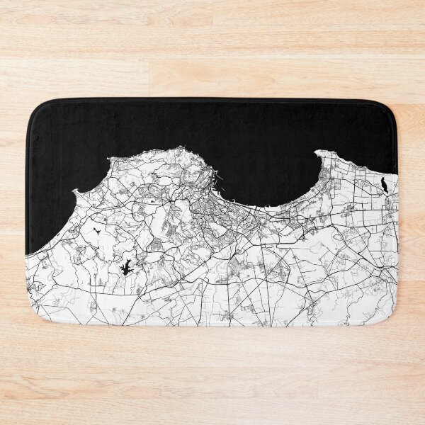 Item preview, Algiers City Map of Algeria - Black Circle designed and sold by deMAP.