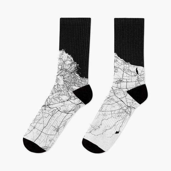 Item preview, Algiers City Map of Algeria - Black Circle designed and sold by deMAP.
