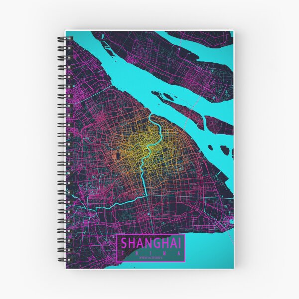 Item preview, Shanghai City Map of China - Neon designed and sold by deMAP.
