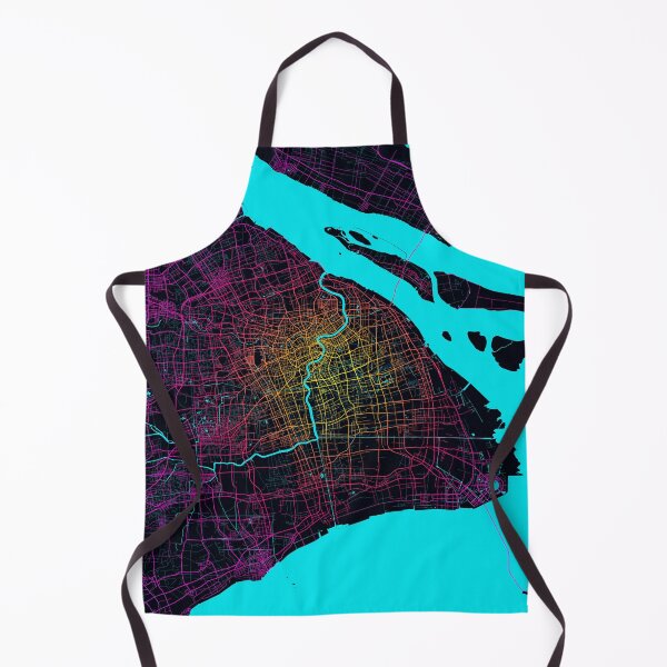 Item preview, Shanghai City Map of China - Neon designed and sold by deMAP.