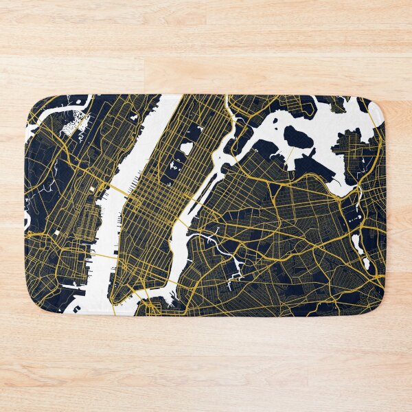 Item preview, New York City Map of the United States - Gold Art Deco designed and sold by deMAP.