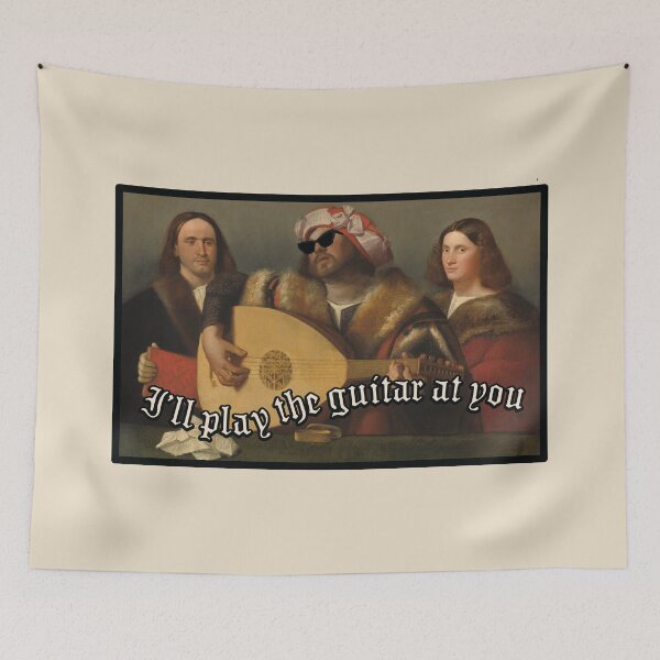 Item preview, I'll Play the Guitar At You - Art History designed and sold by Chalene Warner.