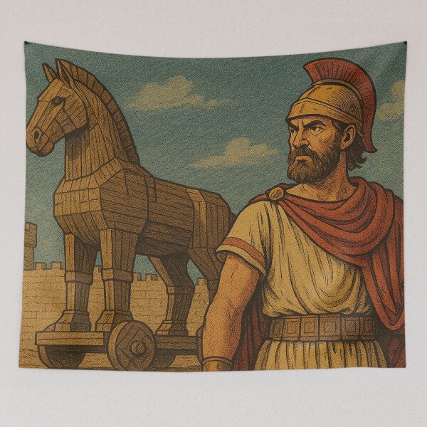 Artikelvorschau, Odysseus und das trojanische Pferd entworfen und verkauft von Mauswohn.