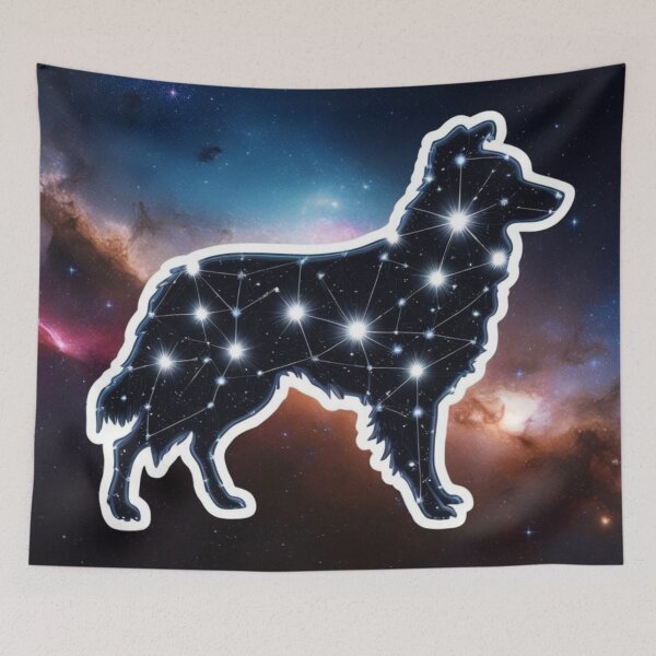 Item preview, Cosmic Border Collie in Stellar Style designed and sold by All Creative Designer.