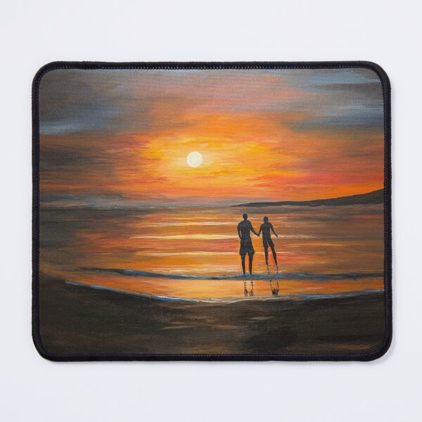 Item preview, 'Romantic Glow' Original Seascape Painting designed and sold by Janeconwayart.