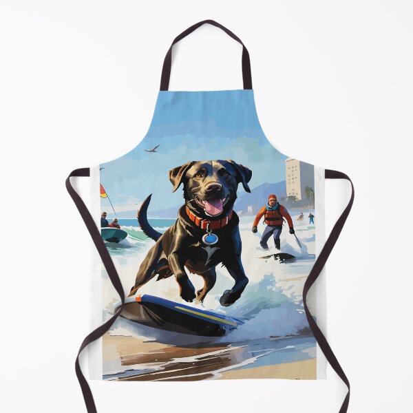 Item preview, Labrador shows off his surfing skills. designed and sold by Whose-sweat.