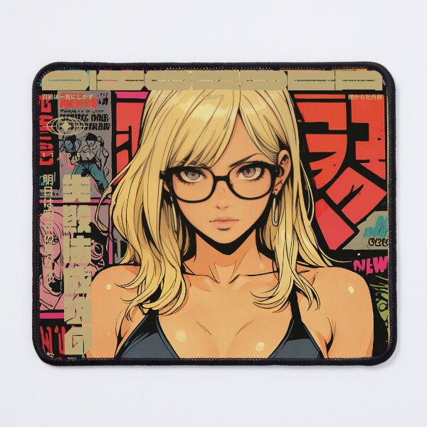 Item preview, Cute blonde girl with glasses designed and sold by BOZGO.