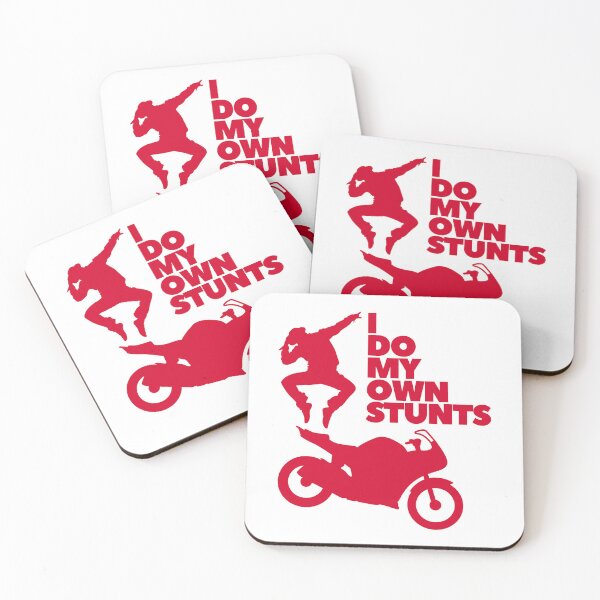 Item preview, I Do My Own Stunts – Biker Crash Joke designed and sold by UNK-Fatigues.