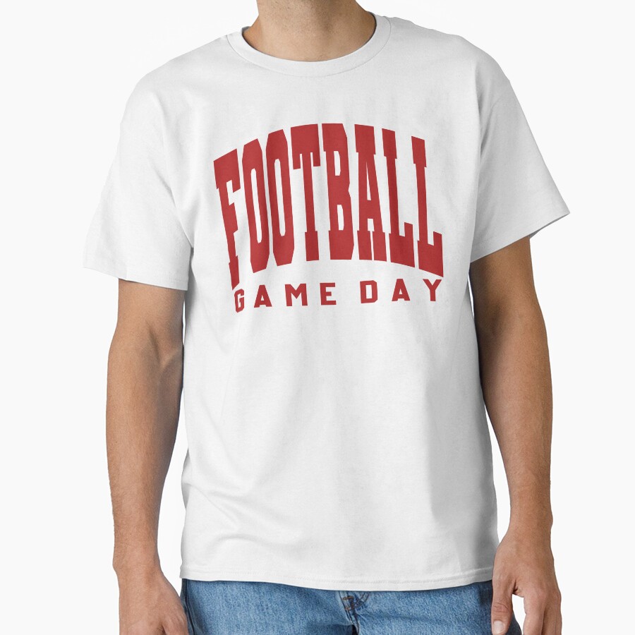 Football Game Day Shirt, Sports Gift For Football Girls, Moms, And Dads, Game Day Vibes Sweatshirt, Gift For Football Fans And Friends, Gift Idea For Game Day Crew, Mom, Or Dad Classic T-Shirt Fashion24Hs