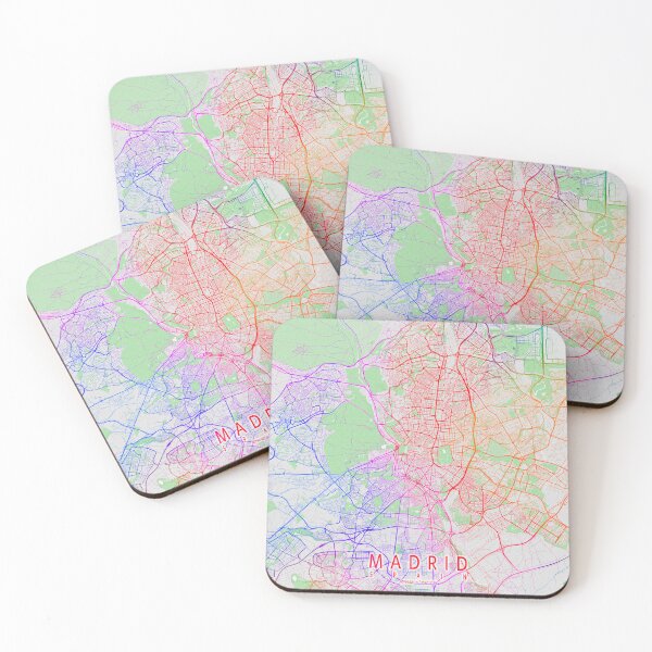 Item preview, Madrid City Map of Spain - Colorful designed and sold by deMAP.