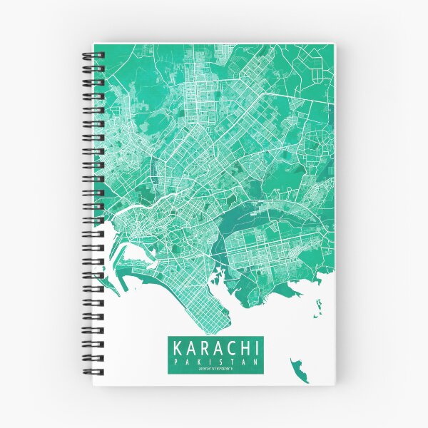 Item preview, Karachi City Map of Pakistan - Watercolor designed and sold by deMAP.