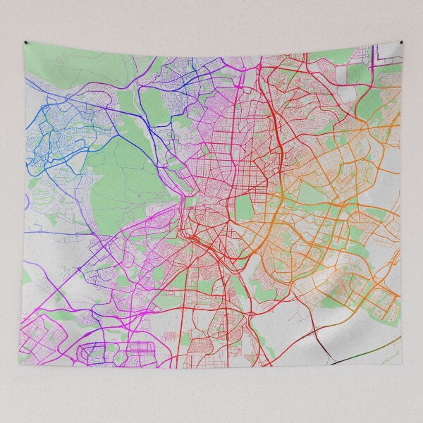 Item preview, Madrid City Map of Spain - Colorful designed and sold by deMAP.