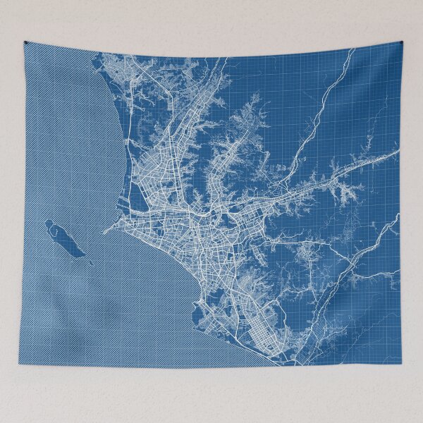 Item preview, Lima City Map of Peru - Blueprint designed and sold by deMAP.