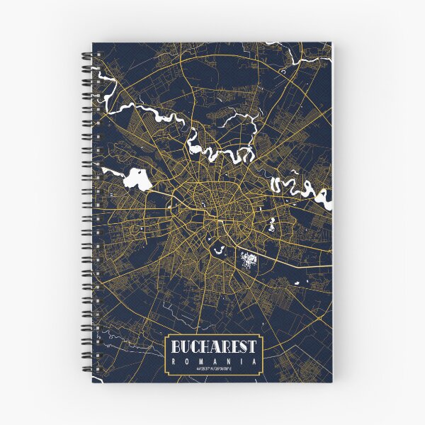 Item preview, Bucharest City Map Romania - Gold Art Deco designed and sold by deMAP.