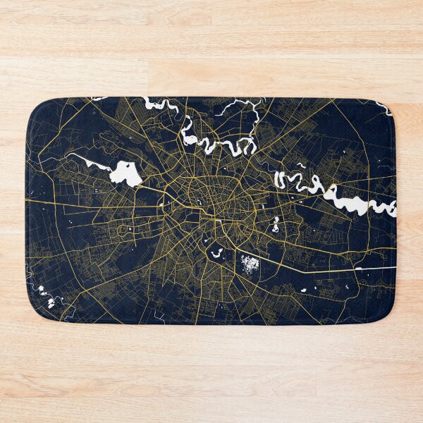 Item preview, Bucharest City Map Romania - Gold Art Deco designed and sold by deMAP.