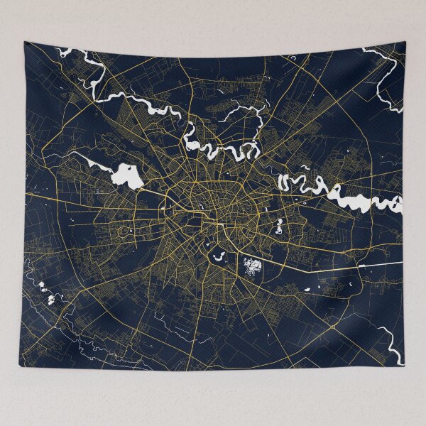Item preview, Bucharest City Map Romania - Gold Art Deco designed and sold by deMAP.