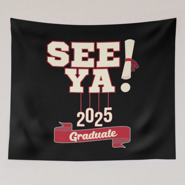 Item preview, Graduate 2025 See Ya! (Light Letters) designed and sold by BeesNeesTees.