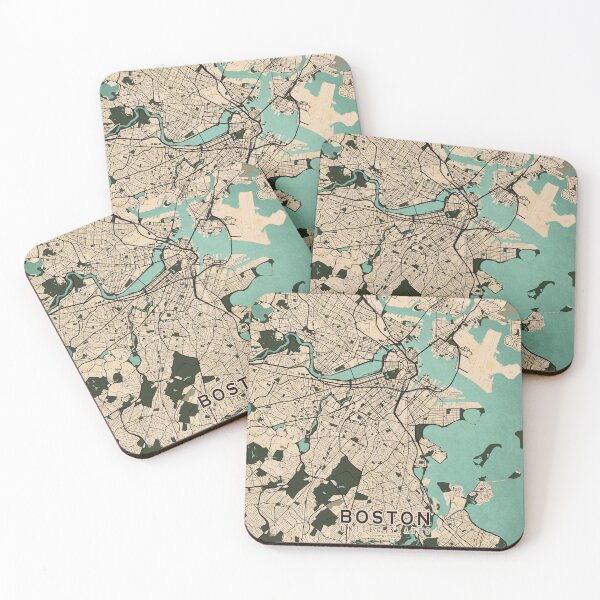 Item preview, Boston City Map of the United States - Vintage designed and sold by deMAP.