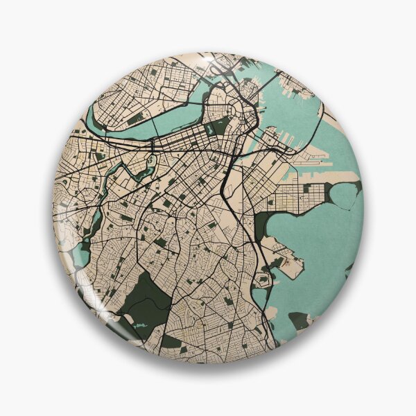 Item preview, Boston City Map of the United States - Vintage designed and sold by deMAP.