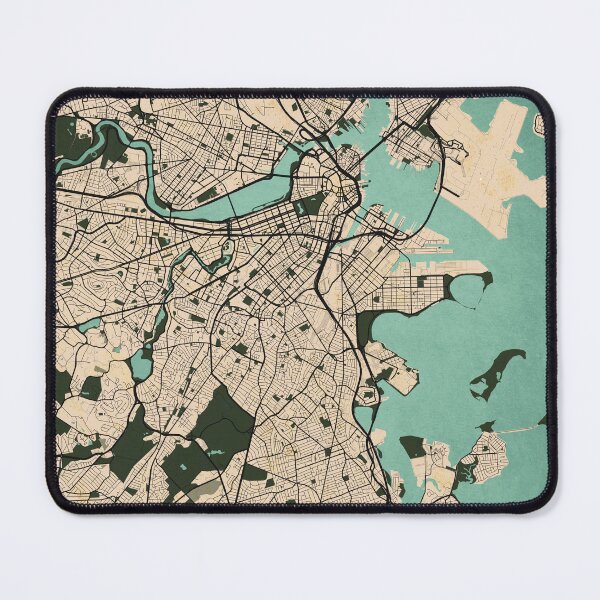 Item preview, Boston City Map of the United States - Vintage designed and sold by deMAP.
