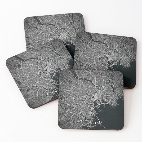 Item preview, Tokyo, Japan City Map - Dark designed and sold by deMAP.