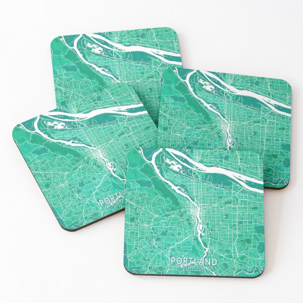 Item preview, Portland, Oregon, USA City Map - Watercolor designed and sold by deMAP.