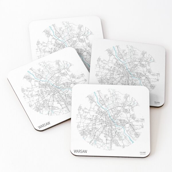 Item preview, Warsaw, Poland City Map - Circle designed and sold by deMAP.