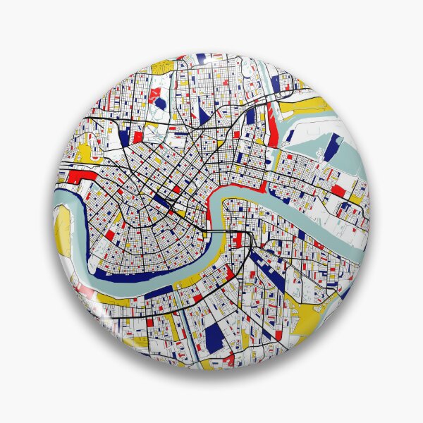 Item preview, New Orleans, Louisiana City Map - Mondrian designed and sold by deMAP.