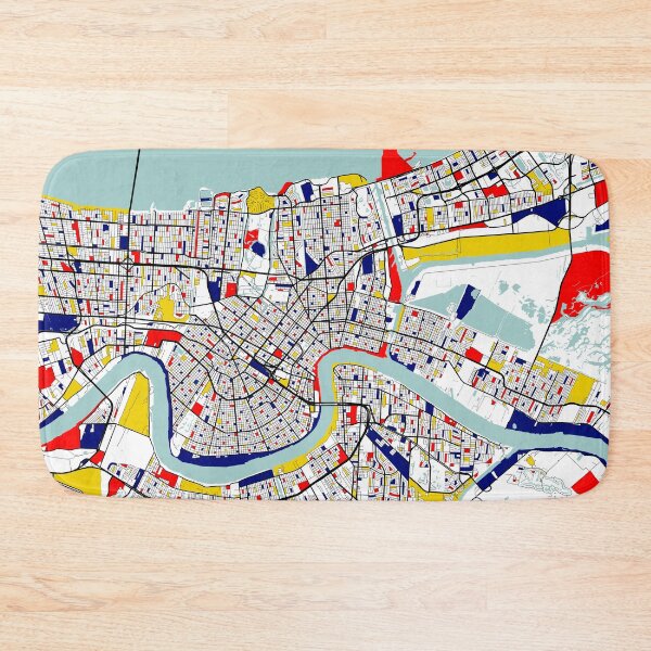 Item preview, New Orleans, Louisiana City Map - Mondrian designed and sold by deMAP.