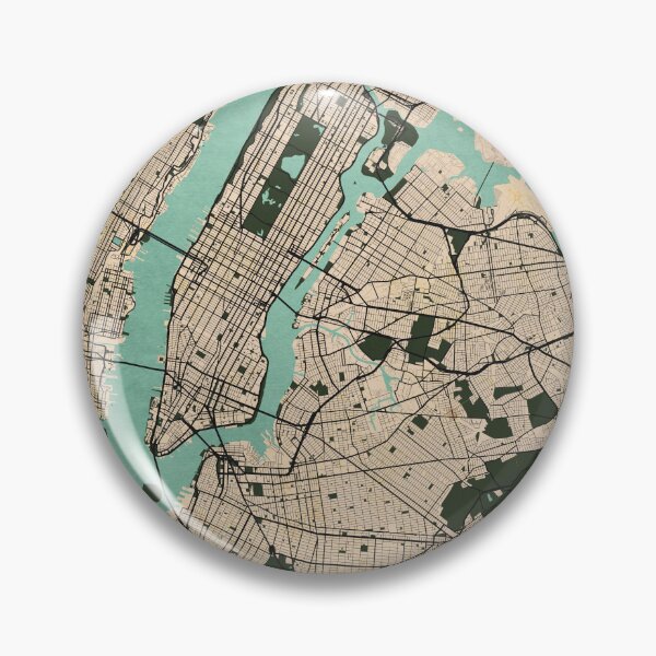 Artikelvorschau, New York City Karte der Vereinigten Staaten - Vintage entworfen und verkauft von deMAP.