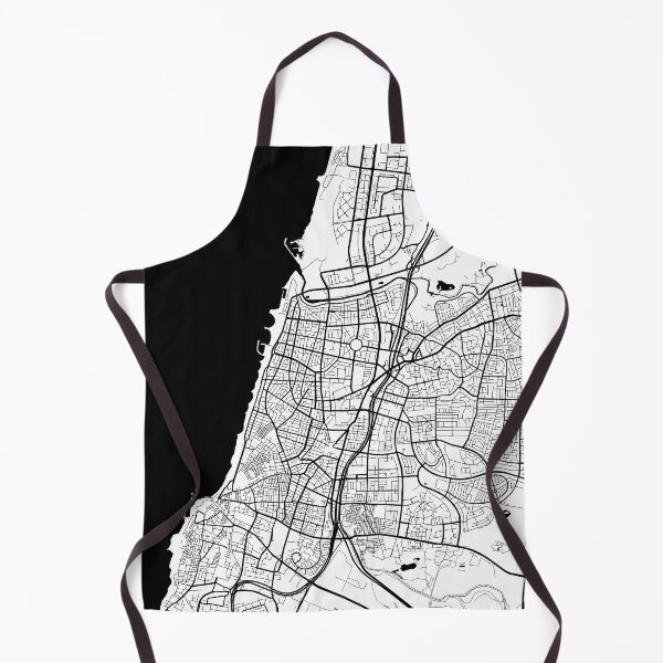 Item preview, Tel Aviv City Map of Israel - Black Circle designed and sold by deMAP.