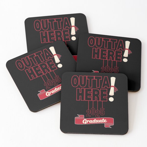 Item preview, Graduate 2025 Outta Here! (Dark Letters) designed and sold by BeesNeesTees.