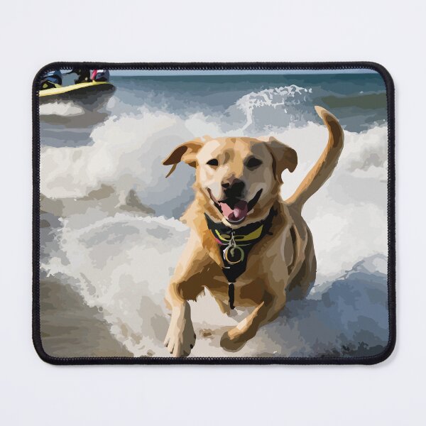 Item preview, Dogs having fun playing in the ocean waves. designed and sold by Whose-sweat.