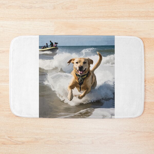 Item preview, Dogs having fun playing in the ocean waves. designed and sold by Whose-sweat.