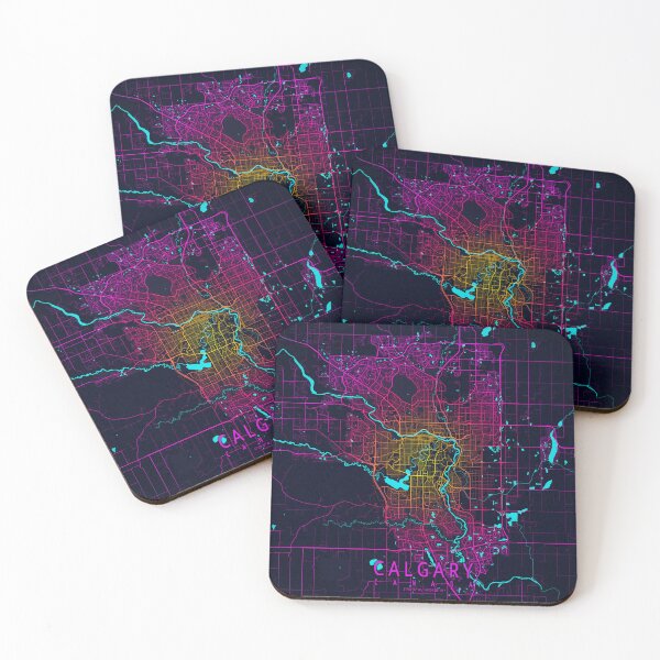 Item preview, Calgary City Map of Canada - Neon designed and sold by deMAP.
