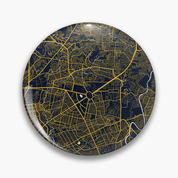 Item preview, Quezon City Map of the Philippines - Gold Art Deco designed and sold by deMAP.