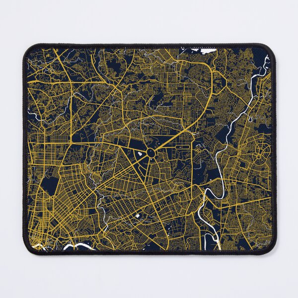 Item preview, Quezon City Map of the Philippines - Gold Art Deco designed and sold by deMAP.