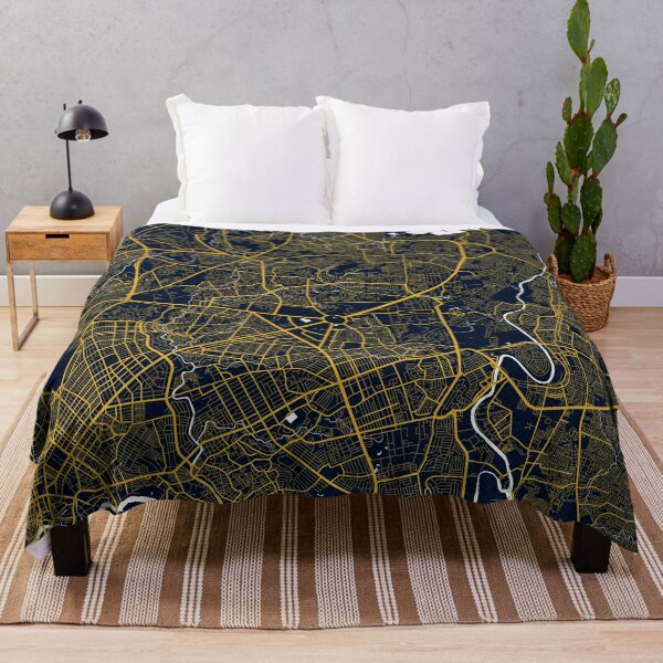 Item preview, Quezon City Map of the Philippines - Gold Art Deco designed and sold by deMAP.