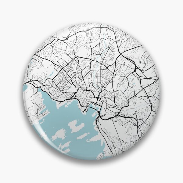 Item preview, Oslo City Map of Norway - Circle designed and sold by deMAP.