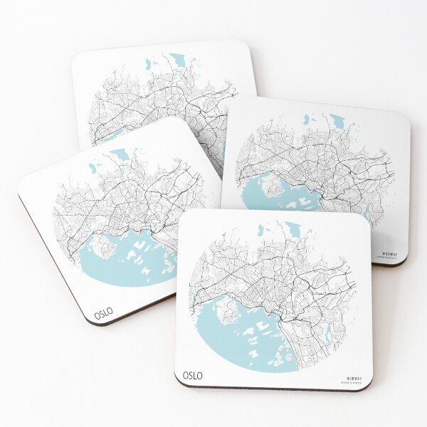 Item preview, Oslo City Map of Norway - Circle designed and sold by deMAP.