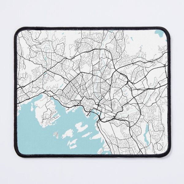 Item preview, Oslo City Map of Norway - Circle designed and sold by deMAP.