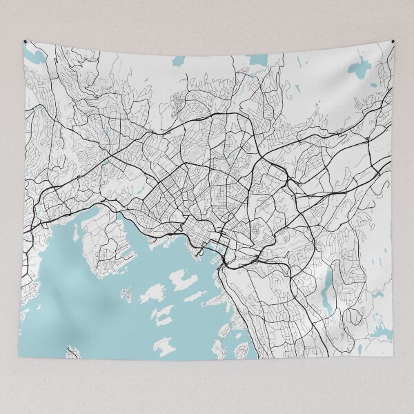 Item preview, Oslo City Map of Norway - Circle designed and sold by deMAP.