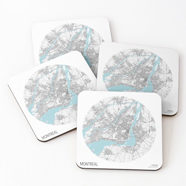 Item preview, Montreal City Map of Canada - Circle designed and sold by deMAP.