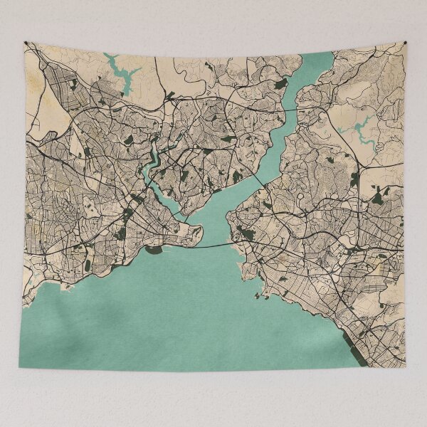 Item preview, Istanbul City Map of Turkey - Vintage designed and sold by deMAP.