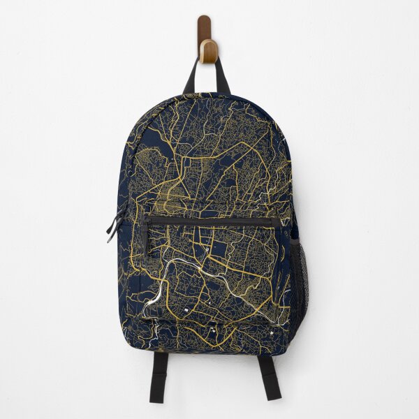 Item preview, Kathmandu City Map of Nepal - Gold Art Deco designed and sold by deMAP.