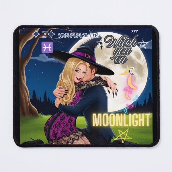 Item preview, True love – with little witch magic on moonlight designed and sold by Atarac.
