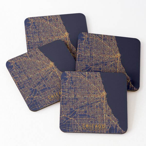 Item preview, Chicago, Illinois - City At Night designed and sold by deMAP.